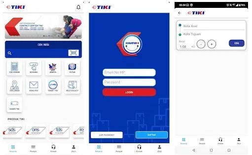 Aplikasi Cek Ongkir Tiki