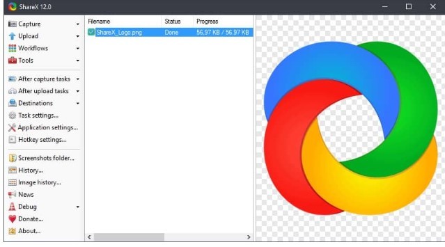 Aplikasi Perekam Layar ShareX