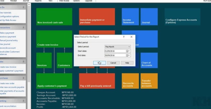Aplikasi Software Akuntansi NCH ​​​​Express