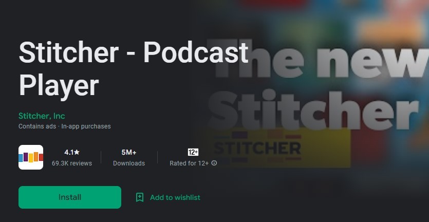 Stitcher (iOS, Android)