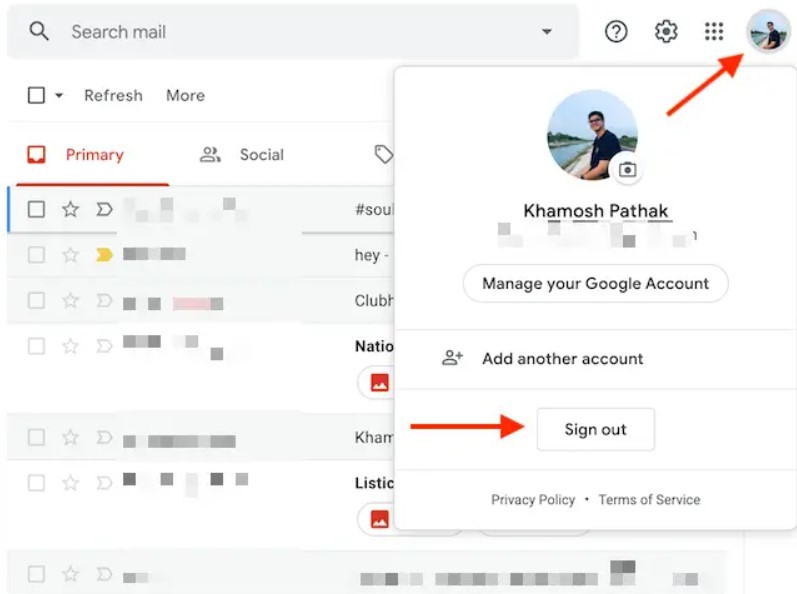 Cara Logout Gmail di Hp Android & iPhone iOS